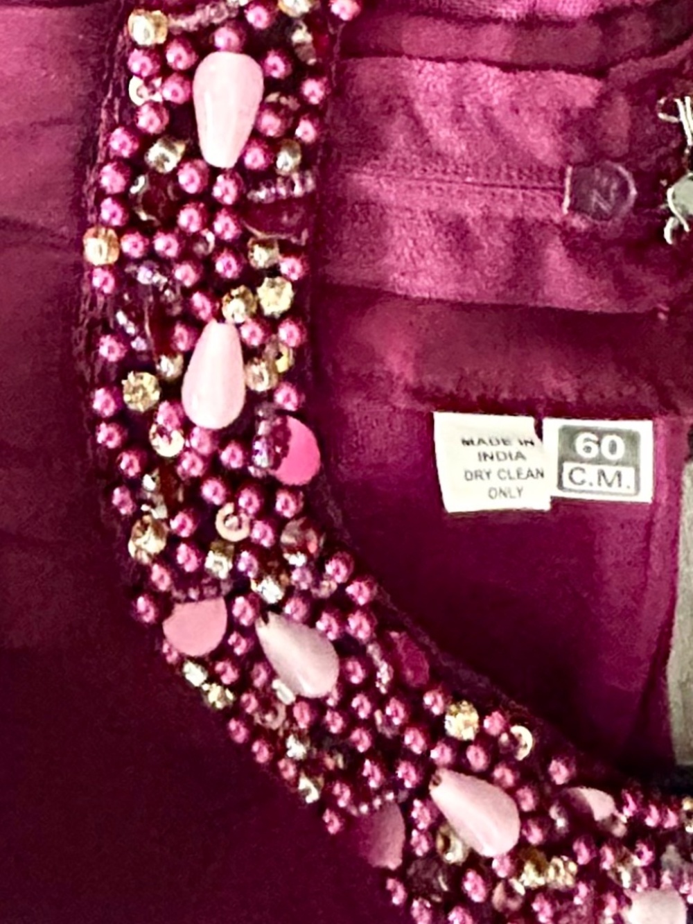 Gorgeous LittleGirl Gown embelished with beads and floral appliqués - Picture 10 of 11